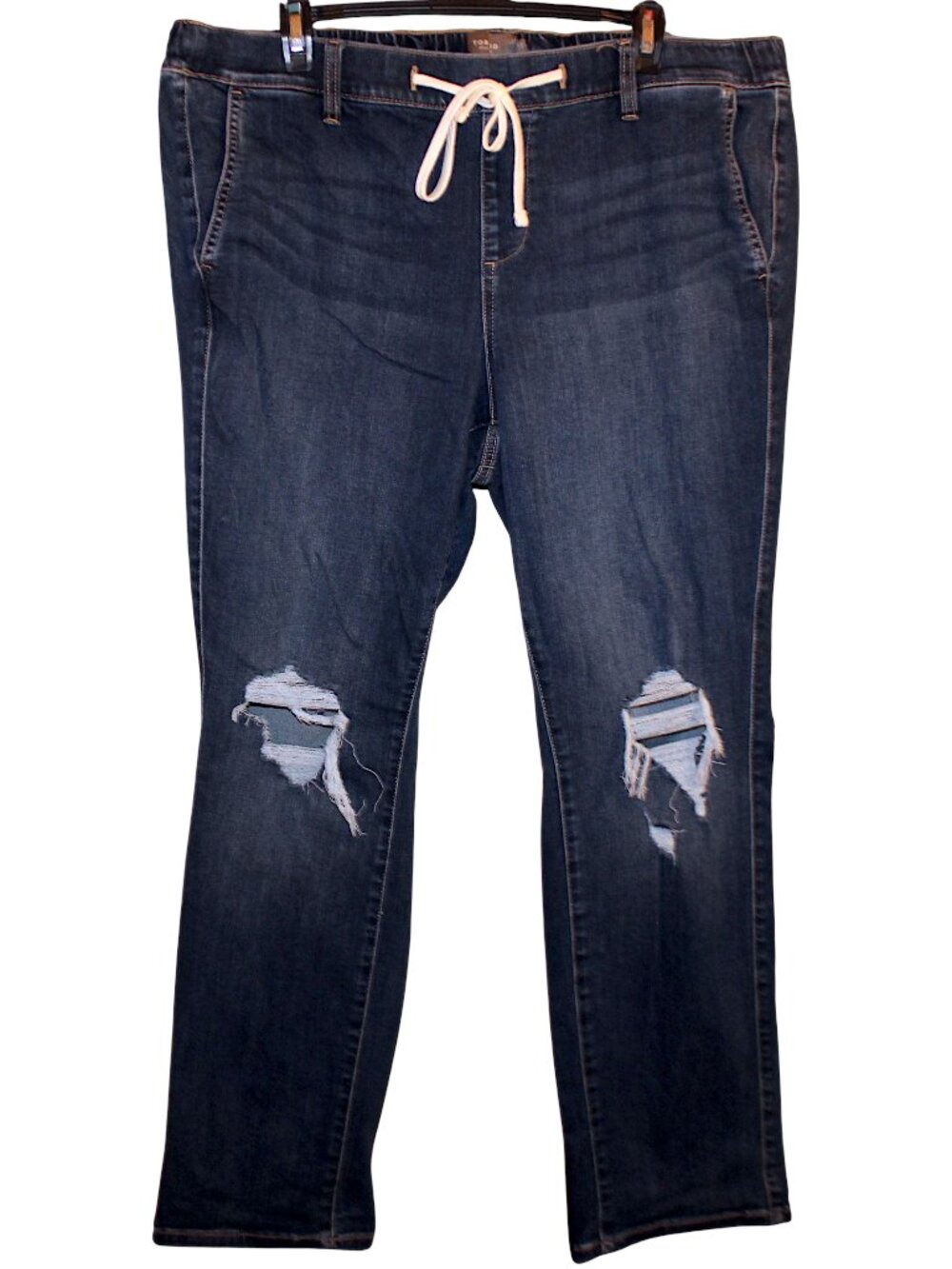 Torrid Women's Plus Size 2R Pull-On Drawstring Jeans Size 18/20 Regular Indigo